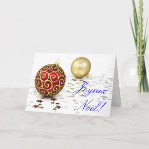 Christmas Joyeux Noel II Holiday Card