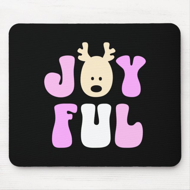Christmas Joyful Colorful Festive Kids  Mouse Pad (Front)