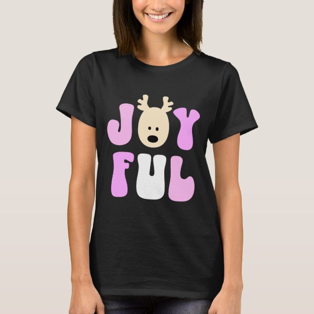 Christmas Joyful Colorful Festive Kids  T-Shirt (Front)