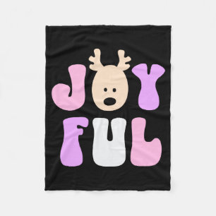 Christmas Joyful Colorful Festive Kids T Shirt  Fleece Blanket