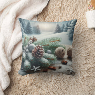 Christmas Joyful Throw Pillow
