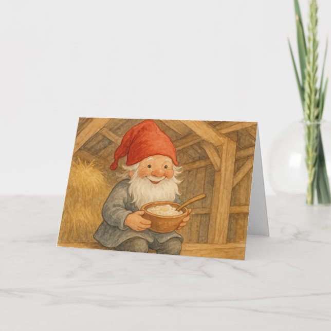 Christmas Jultomte  Card (Front)