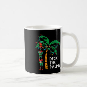 Christmas July Elves Deck The Palm Funny Xmas Men Coffee Mug