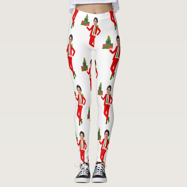 christmas justin trudeau leggings (Front)