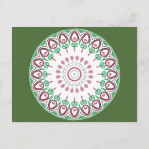 Christmas Kaleidescope Holiday Postcard