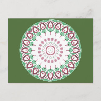 Christmas Kaleidescope Holiday Postcard