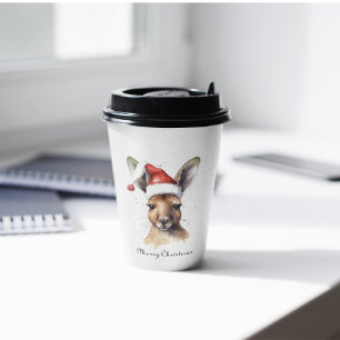 Christmas Kangaroo, customizable Paper Cups