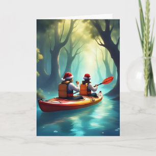 Christmas Kayak Adventure – Holiday Greeting Card
