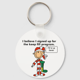 Christmas Keep Fill Program Tshirts and Gifts Keychain