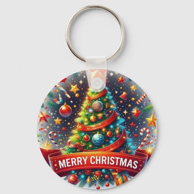 Christmas Key Keychain (Front)
