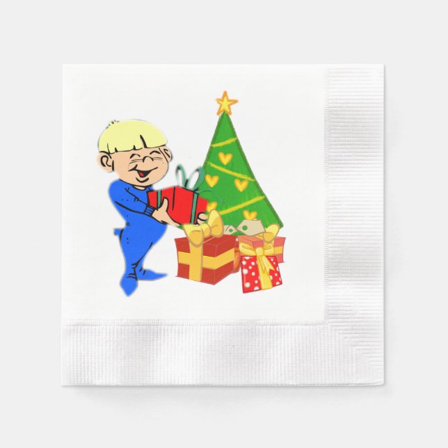Christmas Kid Napkin (Front)