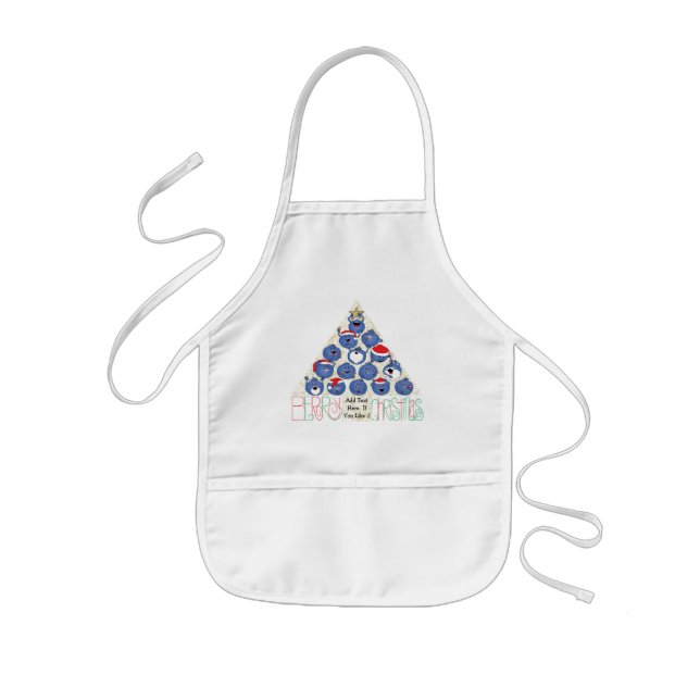 Christmas Kids Apron Children "Berry Christmas" (Front)
