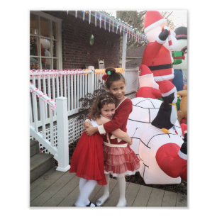 Christmas Kids Personalize Template 8 x 10 Photo P