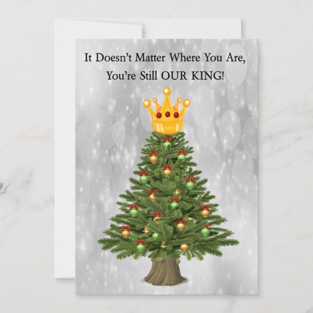CHRISTMAS KING TREE - JAILMATECARDS.CO.UK HOLIDAY CARD (Front)