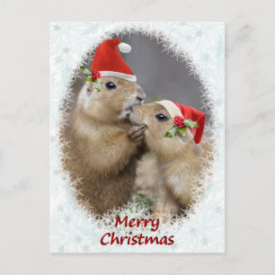 Christmas Kiss Postcard
