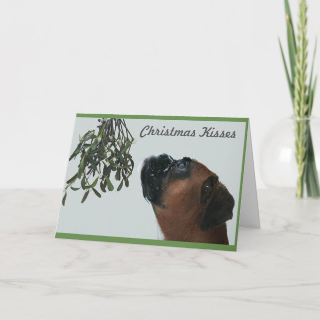 Christmas Kisses Holiday Card (Front)