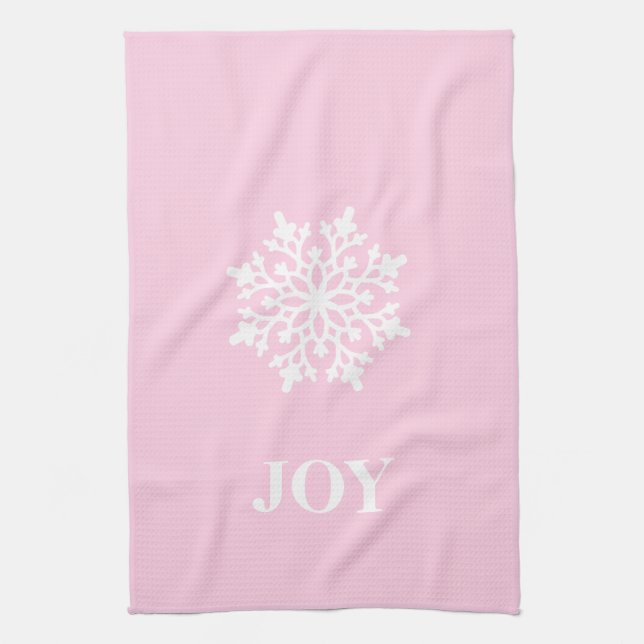 Christmas Kitchen Towel Joy Snowflake (Vertical)