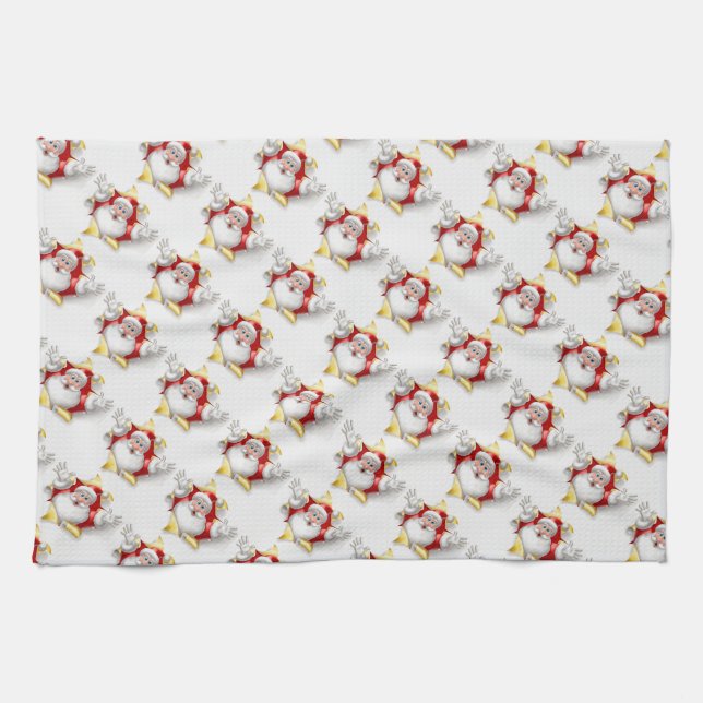 Christmas Kitchen Towel/Santa Towel (Horizontal)