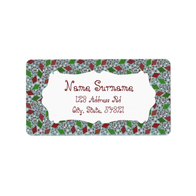Christmas Kites, address labels (Front)