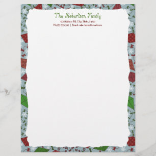 Christmas Kites, personalized letterhead