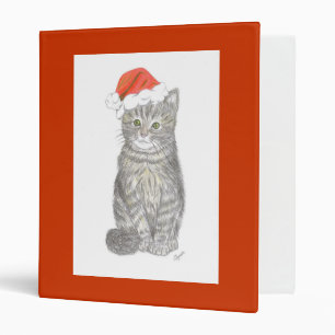 Christmas Kitten Avery Binder