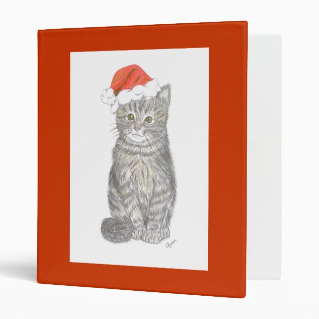 Christmas Kitten Avery Binder (Front/Inside)