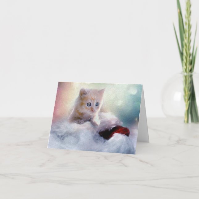 Christmas Kitten Card (Front)