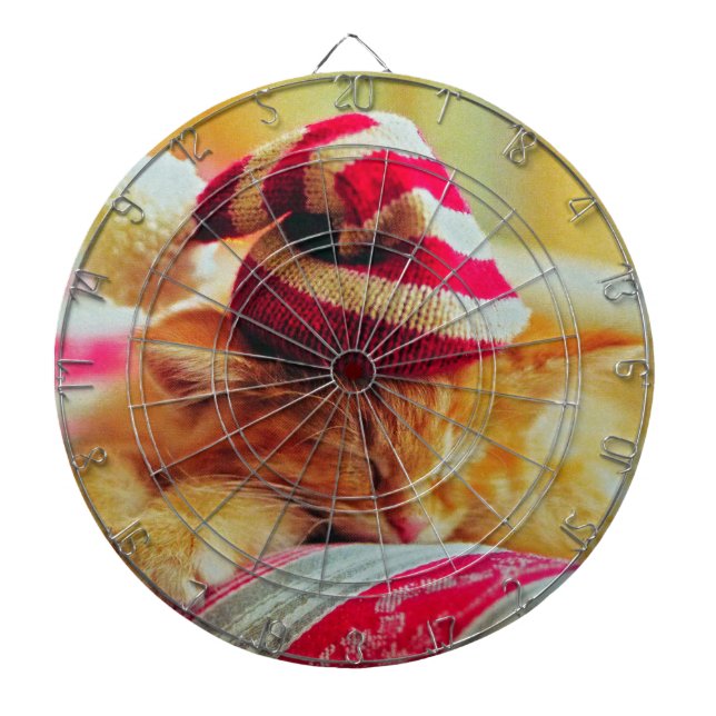 Christmas Kitten Dartboard (Front)