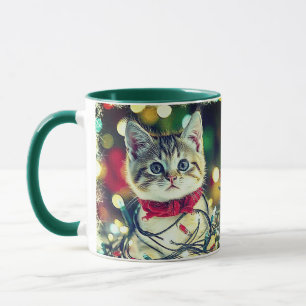 CHRISTMAS KITTEN MUG