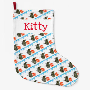 Christmas Kittens and Presents Large Christmas Stocking