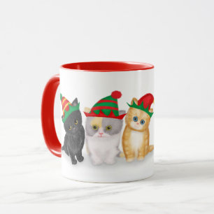 Christmas kittens personalised mug