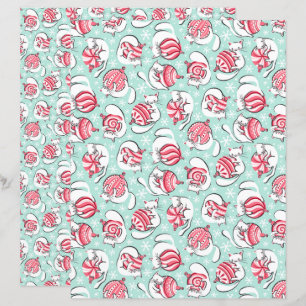 Christmas Kittens Scrapbook Paper