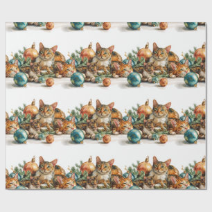 Christmas Kittens Wrapping Paper