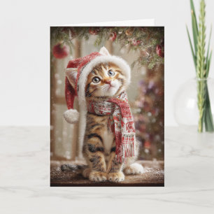 Christmas Kitty Holiday Card