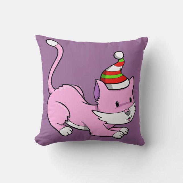 Christmas Kitty "Molly" Pillow (Front)