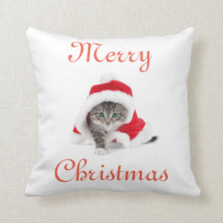 Christmas Kitty Pillow
