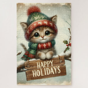 Christmas Kitty Puzzle