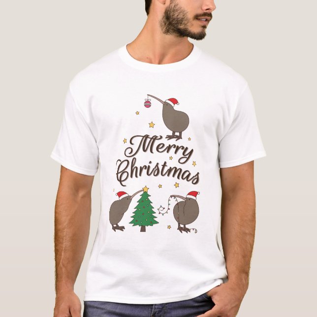 Christmas Kiwi T-Shirt (Front)