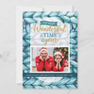Christmas Knitted Photo Holiday Card