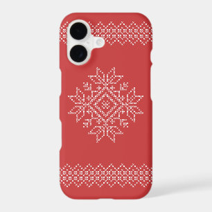 Christmas knitted snowflake art seasonal