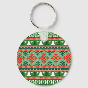 Christmas Knitting Pattern Keychain