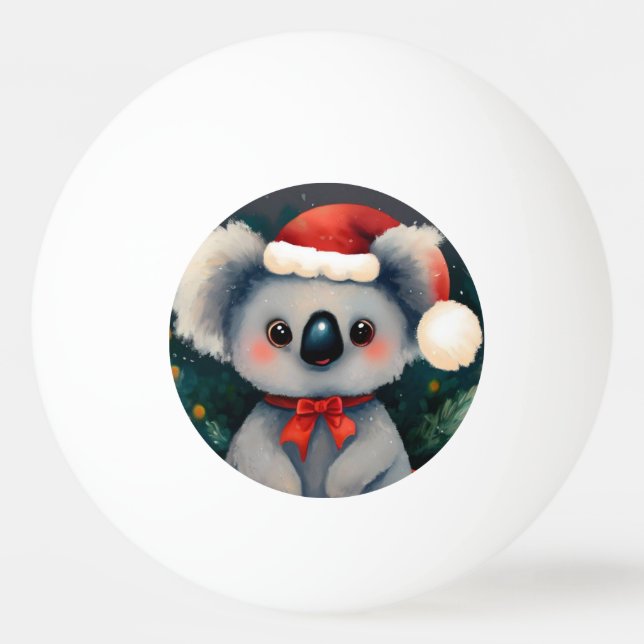 Christmas Koala (1) Ping Pong Ball (Front)