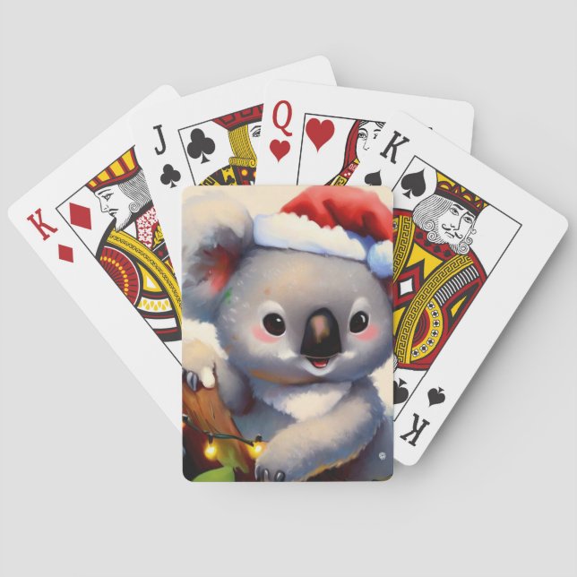 Christmas Koala (2) Playing Cards (Back)