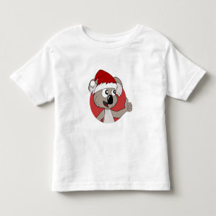 Christmas koala cartoon toddler t-shirt