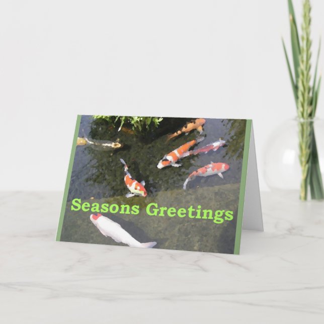 Christmas Koi Holiday Card (Front)