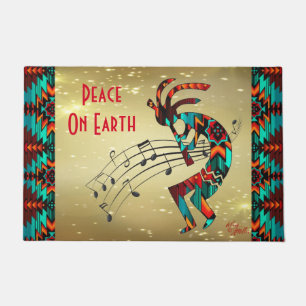 Christmas Kokopelli Doormat