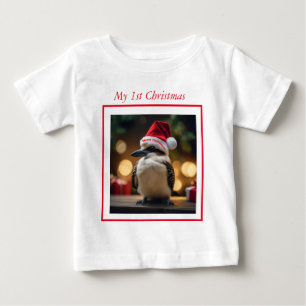 Christmas Kookaburra, Babys 1st Christmas, Baby T-Shirt