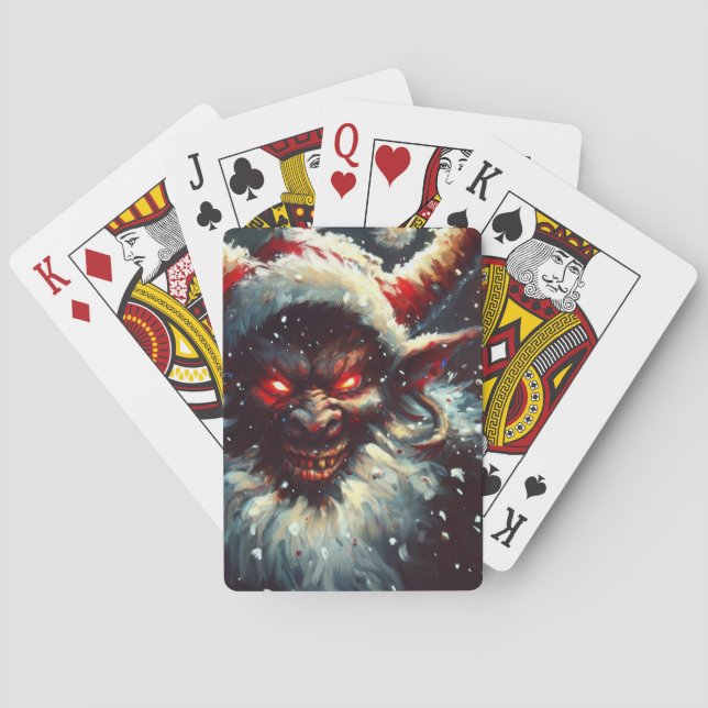 Christmas Krampus (1) Playing Cards (Back)