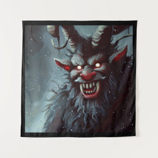 Christmas Krampus 2 Tapestry (Front)