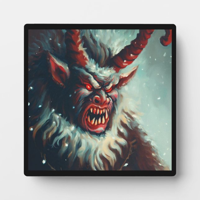 Christmas Krampus 3 Plaque (Front)